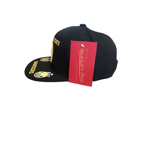 Mitchell & Ness Golden State Warriors Adjustable Snapback Hat Cap One Size - Picture 2 of 4